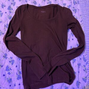 Women's Long Sleeve Top - Brown